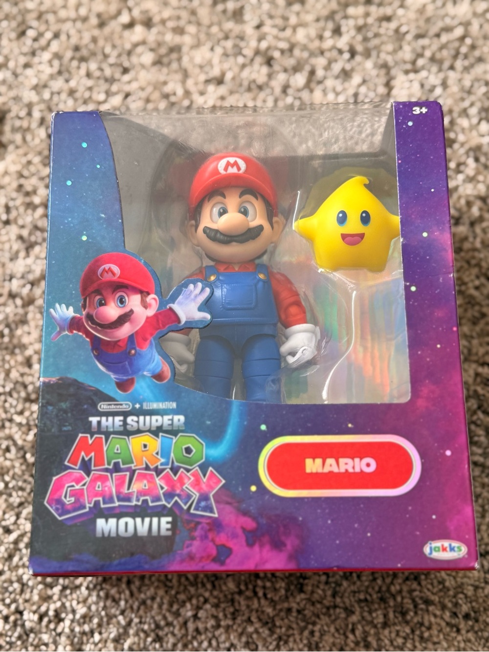 Nintendo Mario Figure with Yellow Star - Red, Blue & Yellow